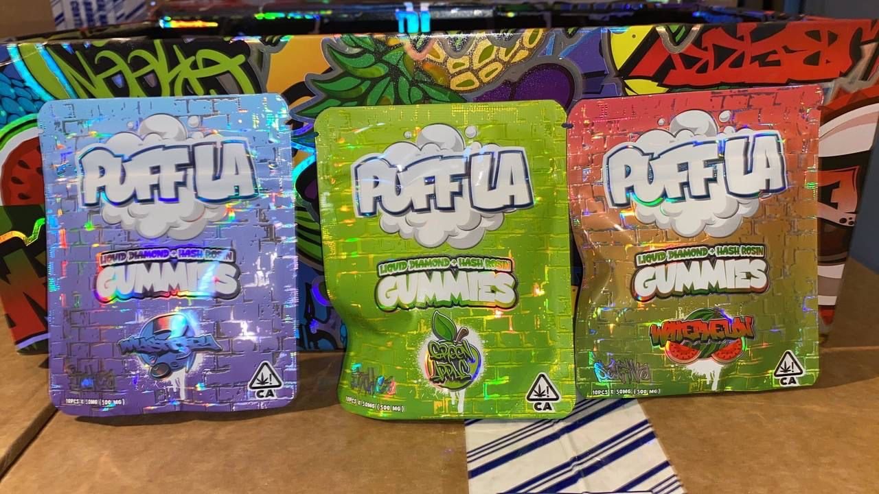 Puff La liquid diamonds and hash rosin gummies Online